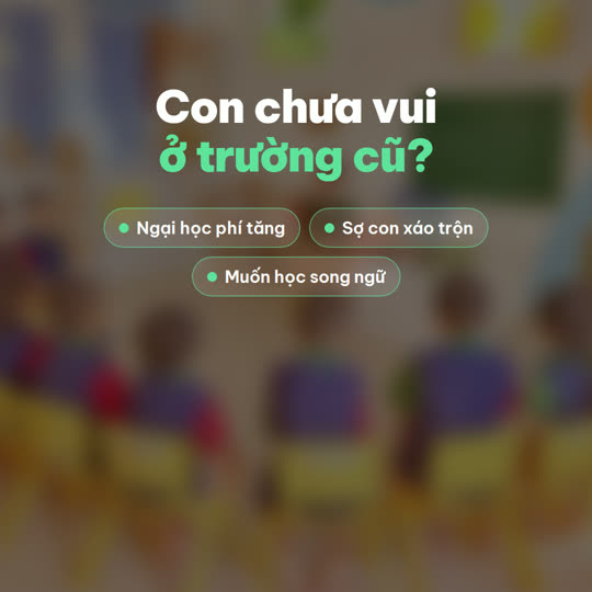 Giới thiệu Sang Ngang Mầm Non — Chuyển trường mầm non