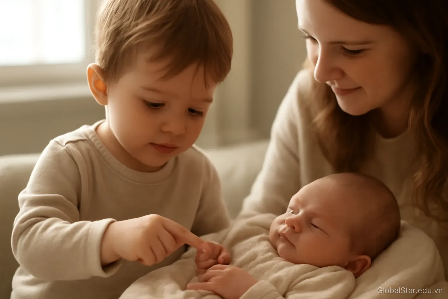 Khi nhà có em bé mới: giúp con lớn đi qua giai đoạn này