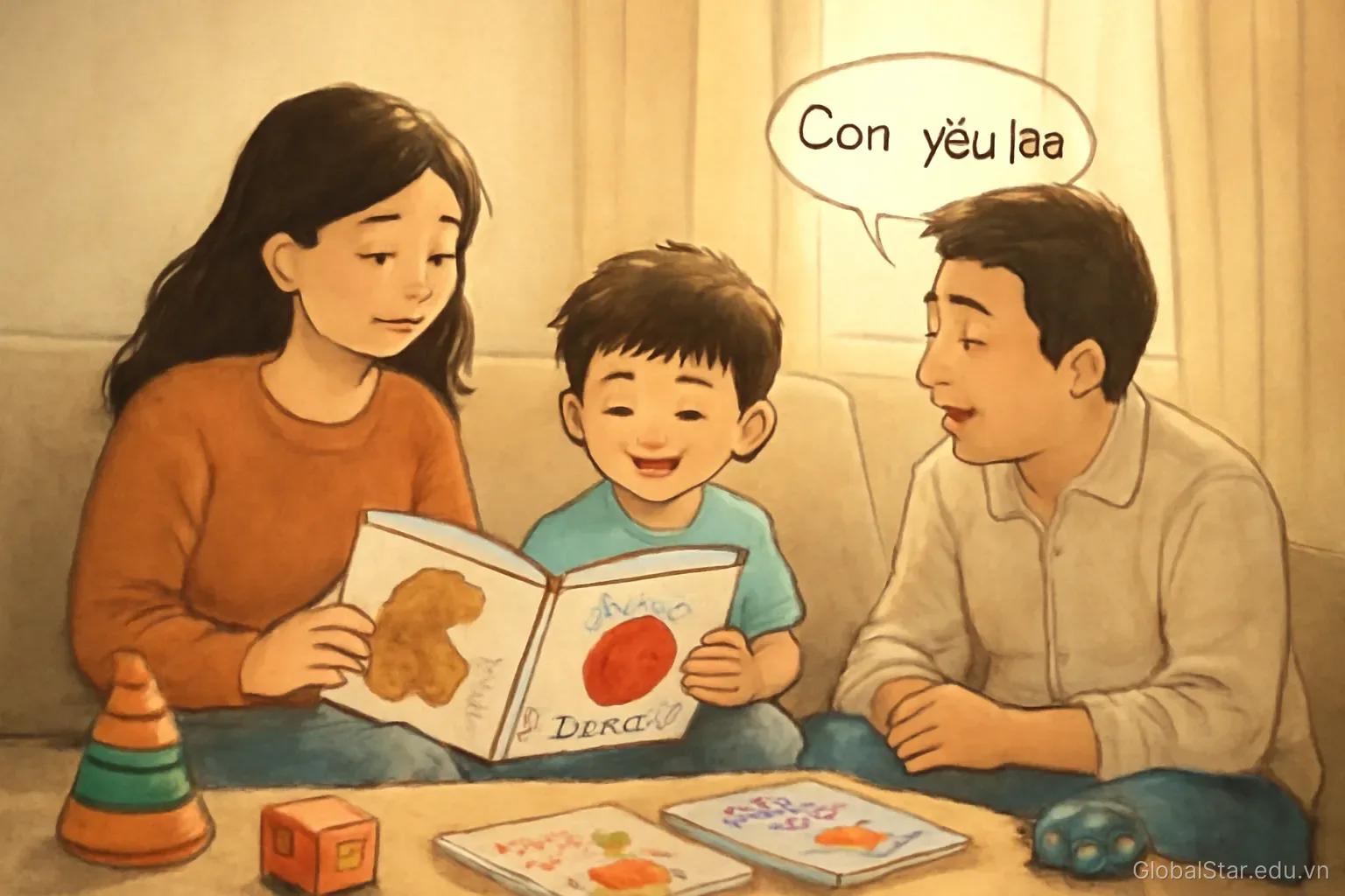 Trẻ học song ngữ có nên tách riêng hai thứ tiếng hay để trộn lẫn