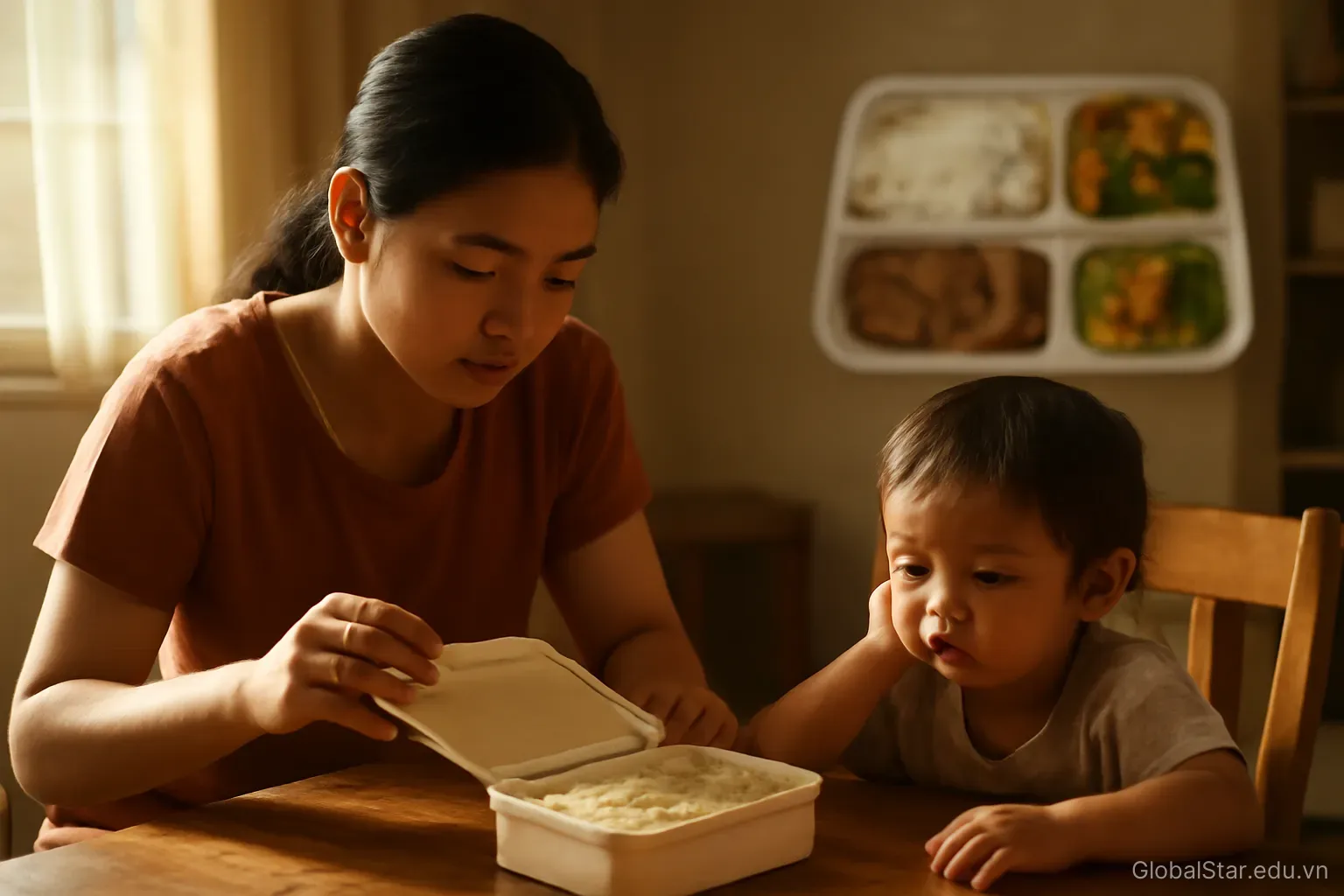 Trẻ vừa ăn cơm trường về lại đói: có phải bếp trường ít cho cơm hay con cần bổ sung?